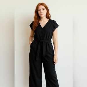 Step into effortless style with this Esmara black wide-leg jumpsuit, new with ta